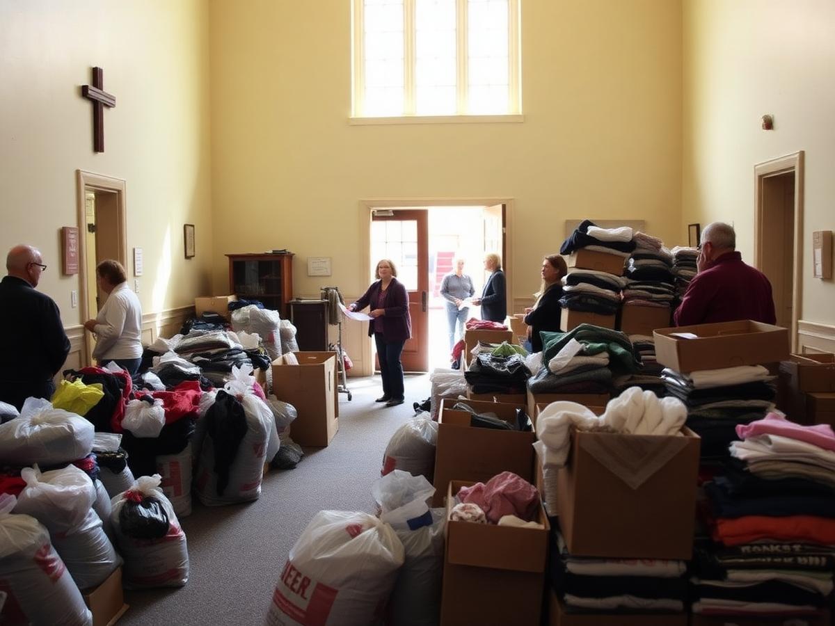 Churches & Faith Groups clothing drive with Clothes For Paws